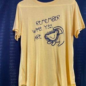 Yellow tee